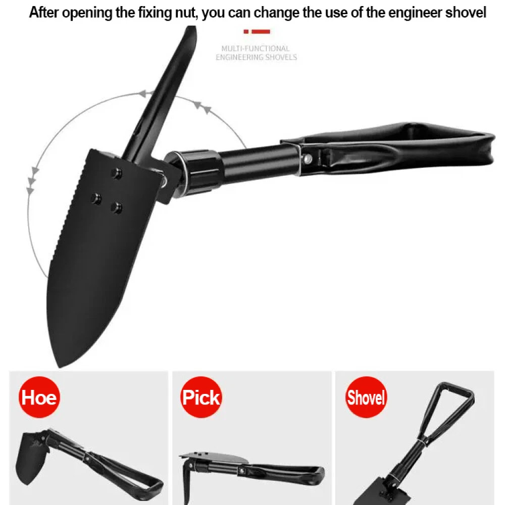 Folding Survival Shovel Outdoor Garden Camping Tool Hiking Spade Foldable AU