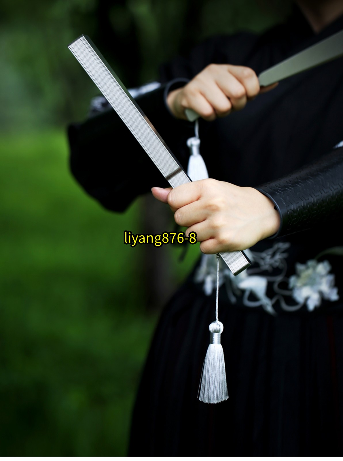 Stainless Steel Metal Folding Fan Portable Martial Art Kung Fu Tai Chi Fan Toy