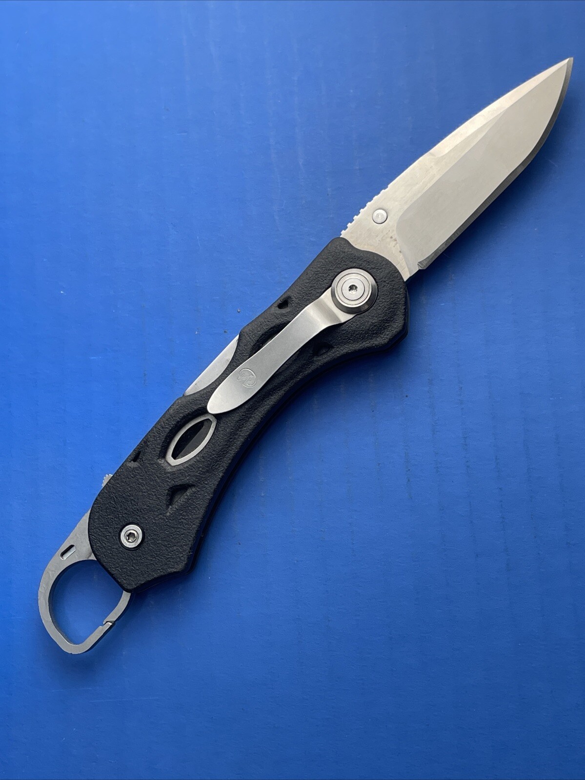 Rare! Leatherman K500X Knife-Multitool 154CM Folder Lockback Knife w/Carabiner