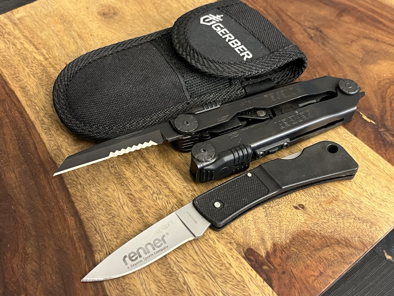 Gerber Multi Tool DIESEL SUPER Nice! w/Gerber Sheath & LST Knife (Lot Of 2)