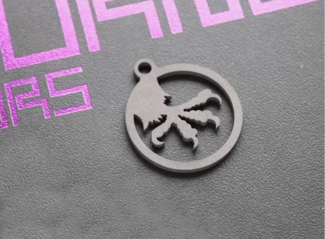 TC4 Titanium Alloy Keychain Necklace PIN Pendant EDC Backpack Decorative Tool