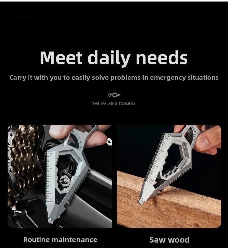 Small Multi Tool Mini Multitool Multifunction Car Escape Survival Bugout Travel