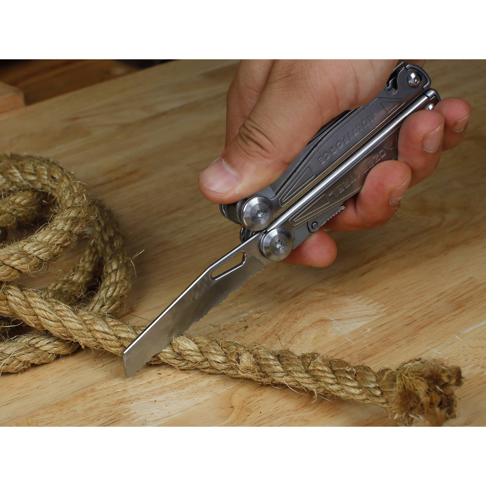 Ozark Trail Multiforce 18-in-1 Premium Multi-Tool, Stainless Steel for Camping