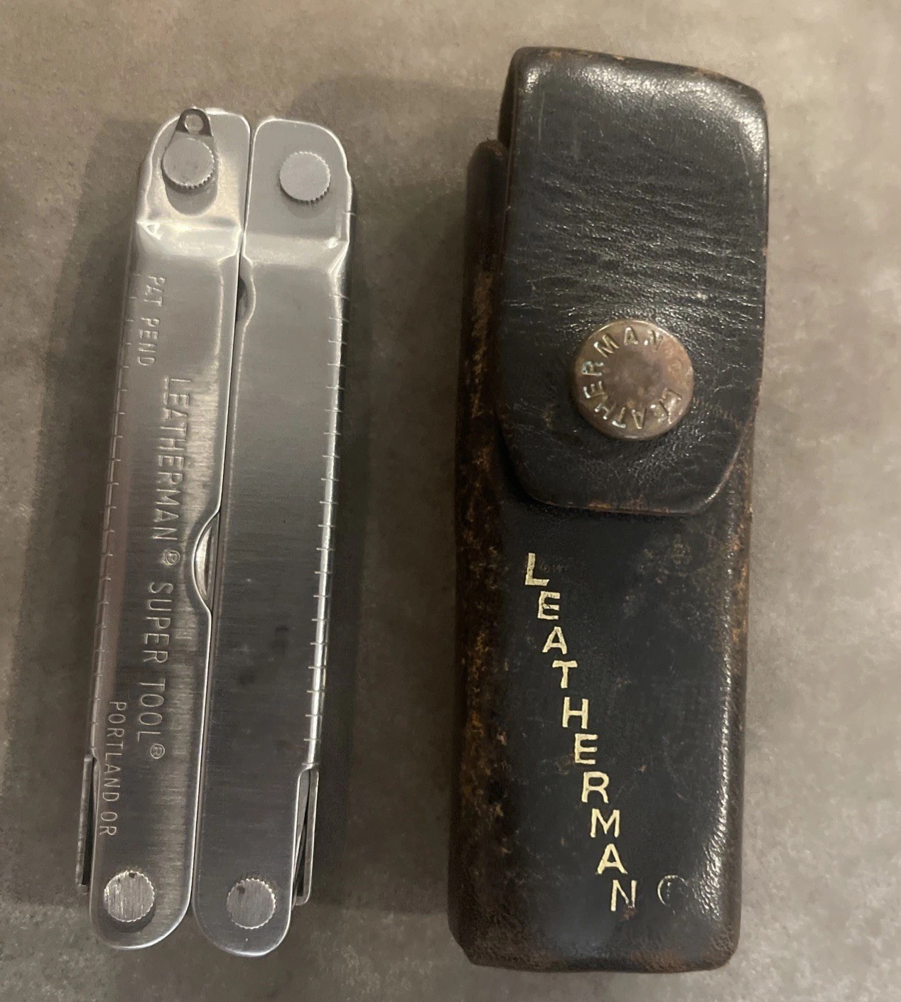 Original Leatherman Super Tool Portland USA Pat Pending / Sheath Great Condition