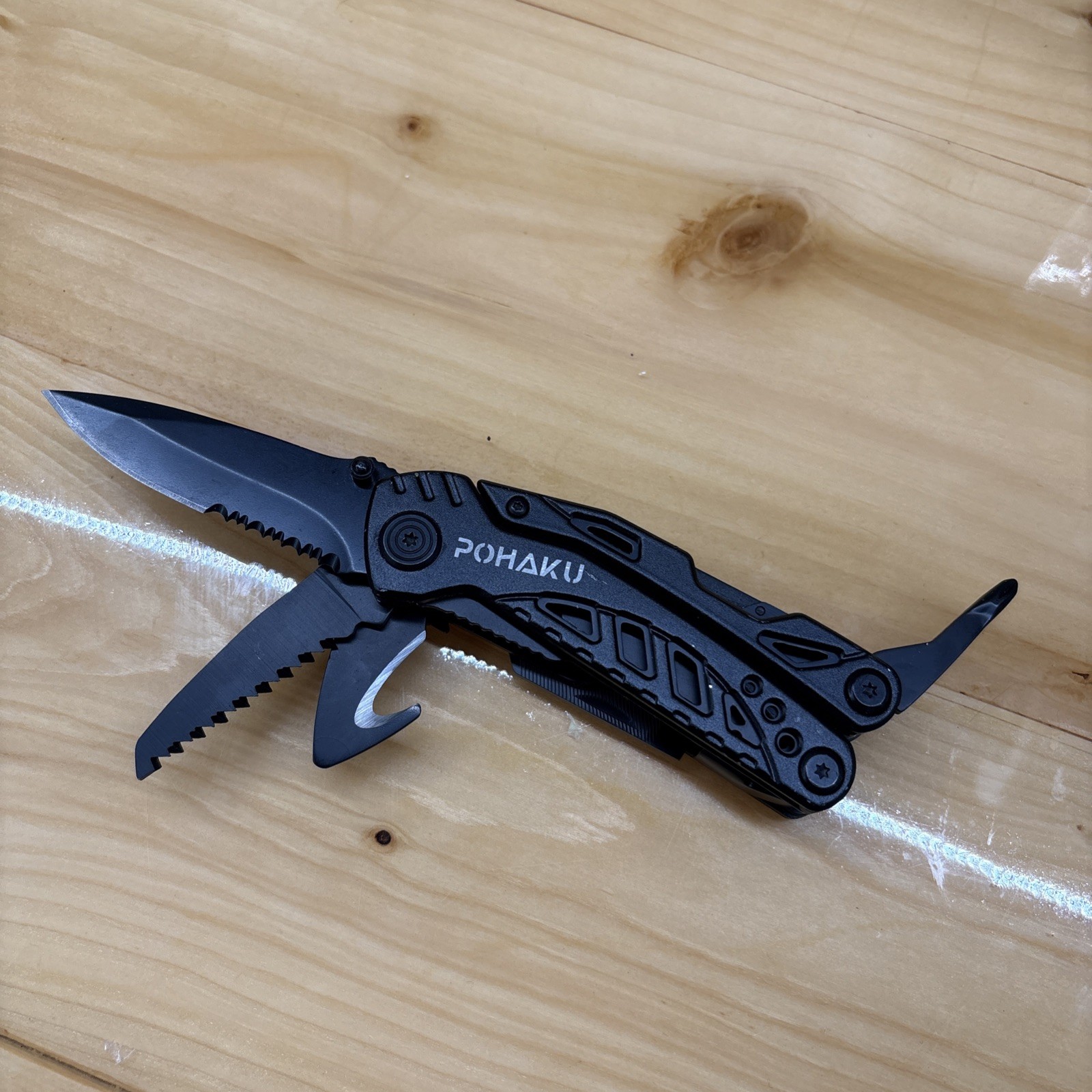 Pohaku Multi Tool Folding Pliers with Sheath Compact Utility Tool