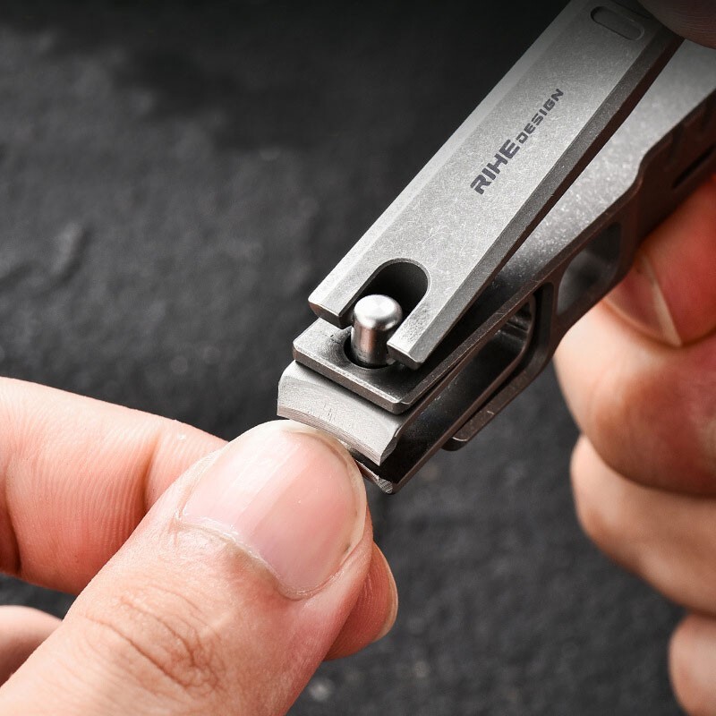 EDC Titanium Alloy Portable Multi Tools Nail Clippers Opener Hang Buckle File