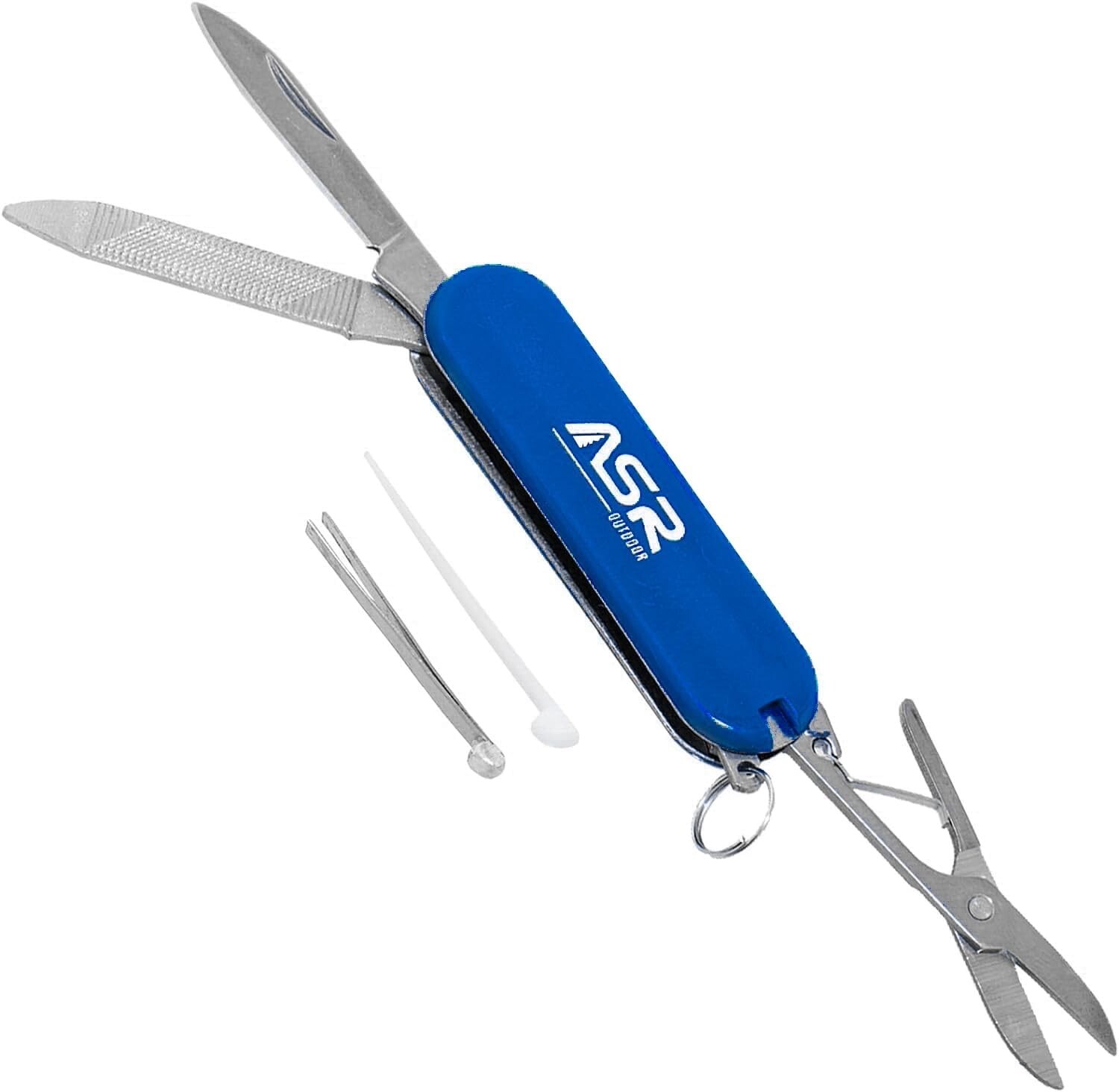 ASR Outdoor Mini EDC Small Pocket Knife Multi Tool – LOGO Blue
