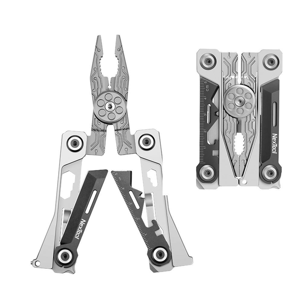 Alicate Nextool Silver Blade 14 en 1 EDC,alicates plegables de bolsi (NE20182)