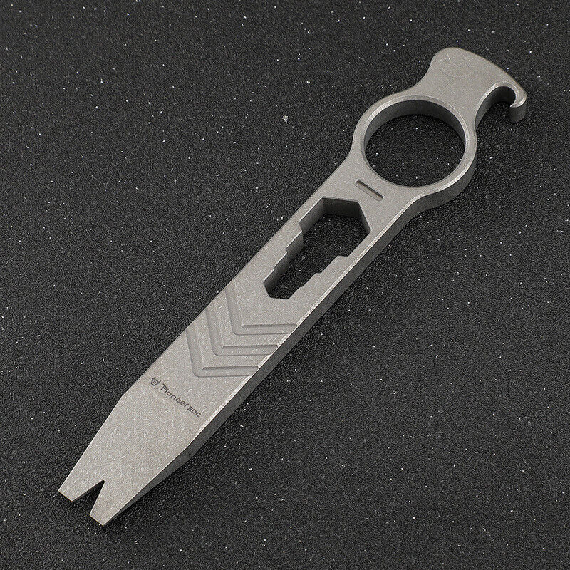 New EDC Titanium Alloy Tactical Crowbar Multi Tool Outdoor Pry Bar Opener Wrench