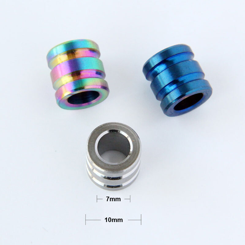 TC4 EDC Titanium Alloy Knife Bead Umbrella Rope Lanyard Pendant Bead Outdoor DIY