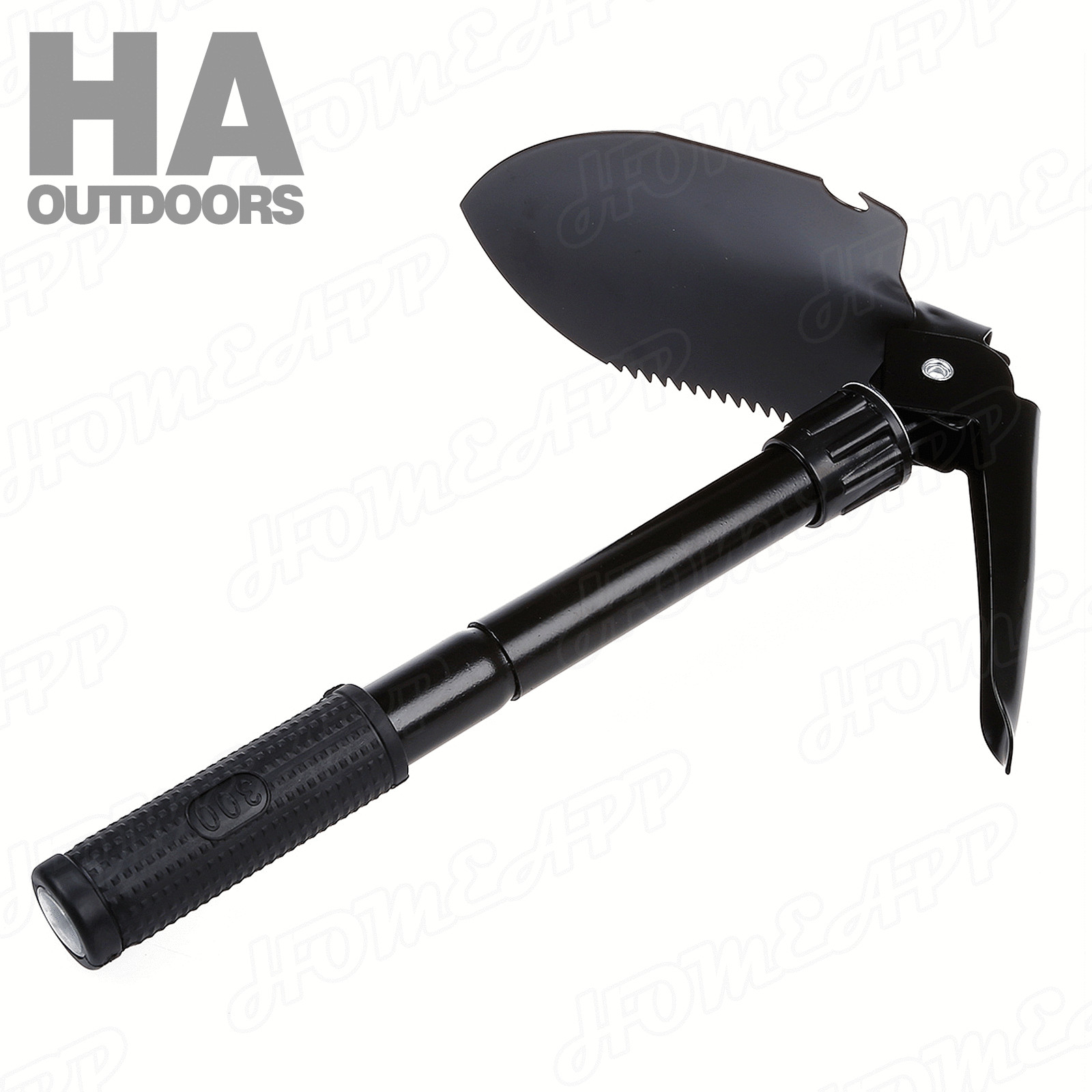Survival Folding Shovel Outdoor Garden Camping Hiking Spade Foldable/Black