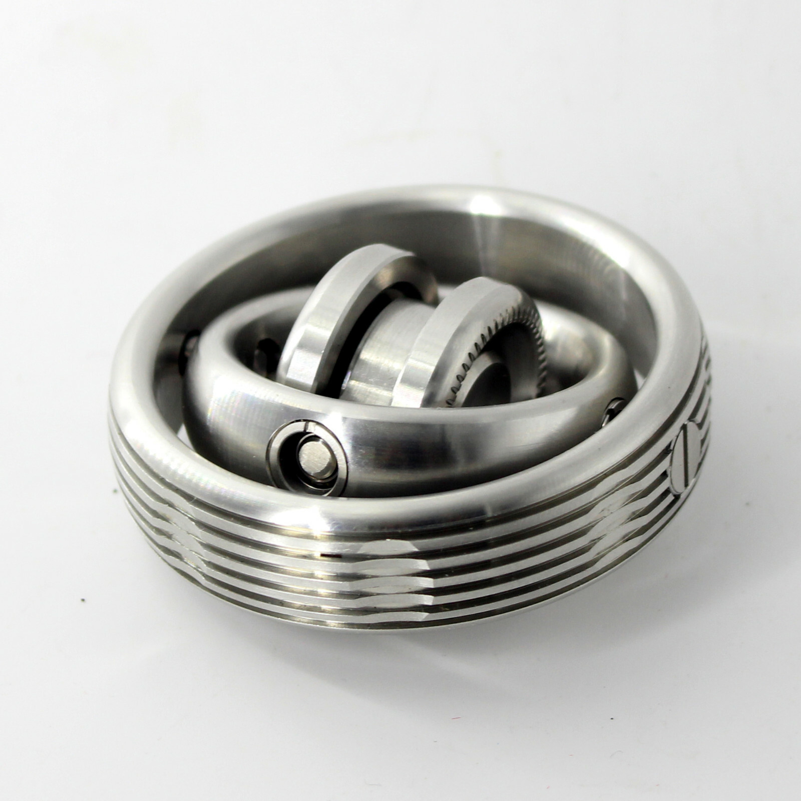 EDC Gear Gyroscope Toy Stainless Steel Hand Fidget Stress Relief Focus Toy Gyro
