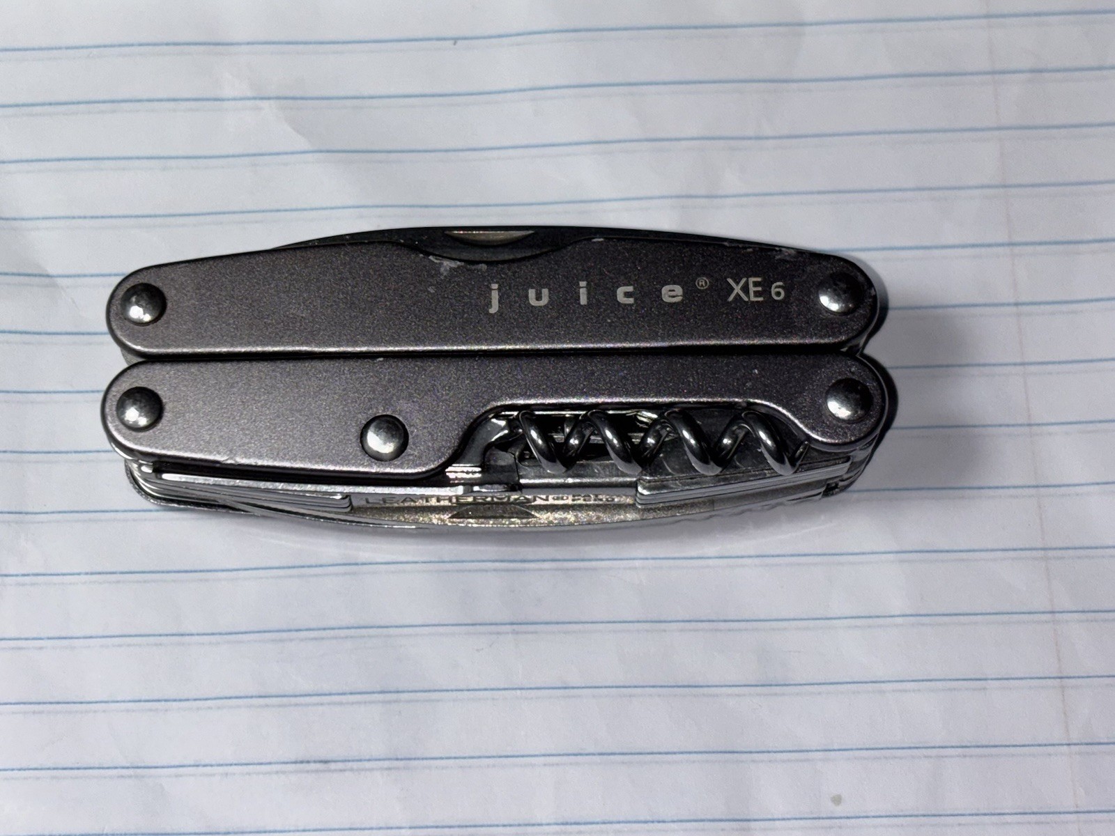 Leatherman Juice XE6 Storm Gray Collectable Multi Tool Discontinued Leatherman