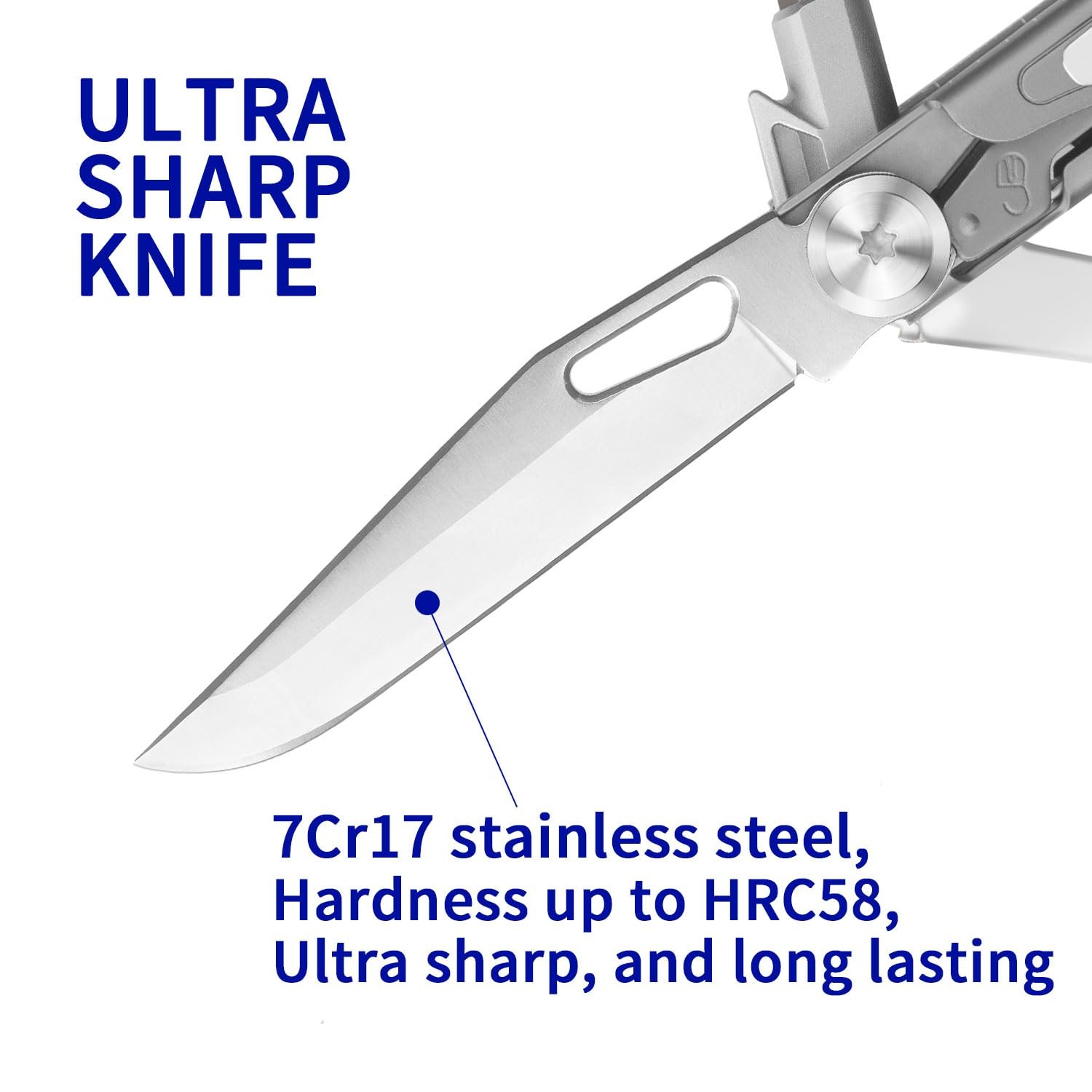 Multitool Pocket Knife12in1 Multitool Knifetitaniumplated Handlepocket Cliplarge
