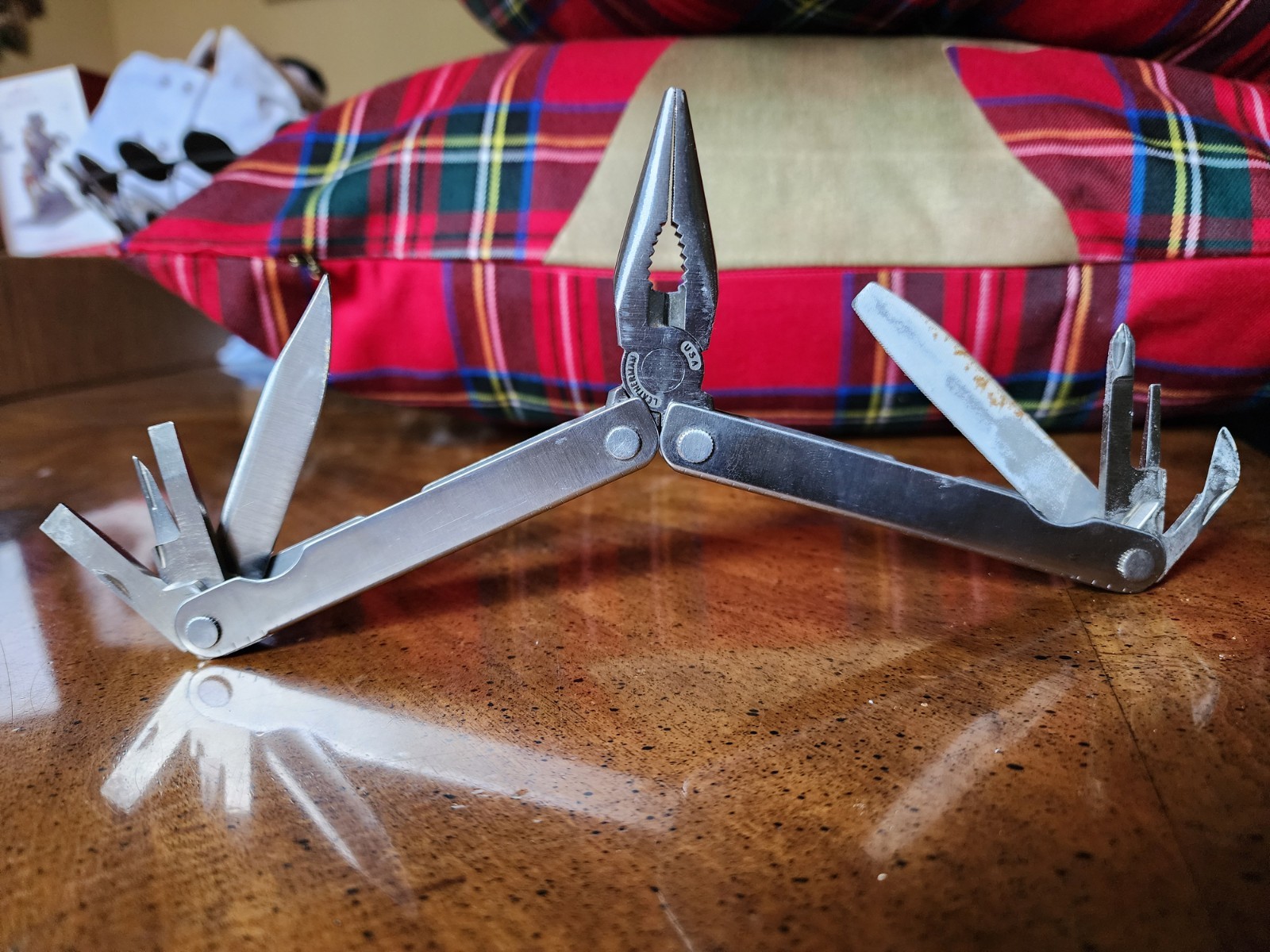 Vintage Leatherman Multi-tool With Brown Case Very Good Condition