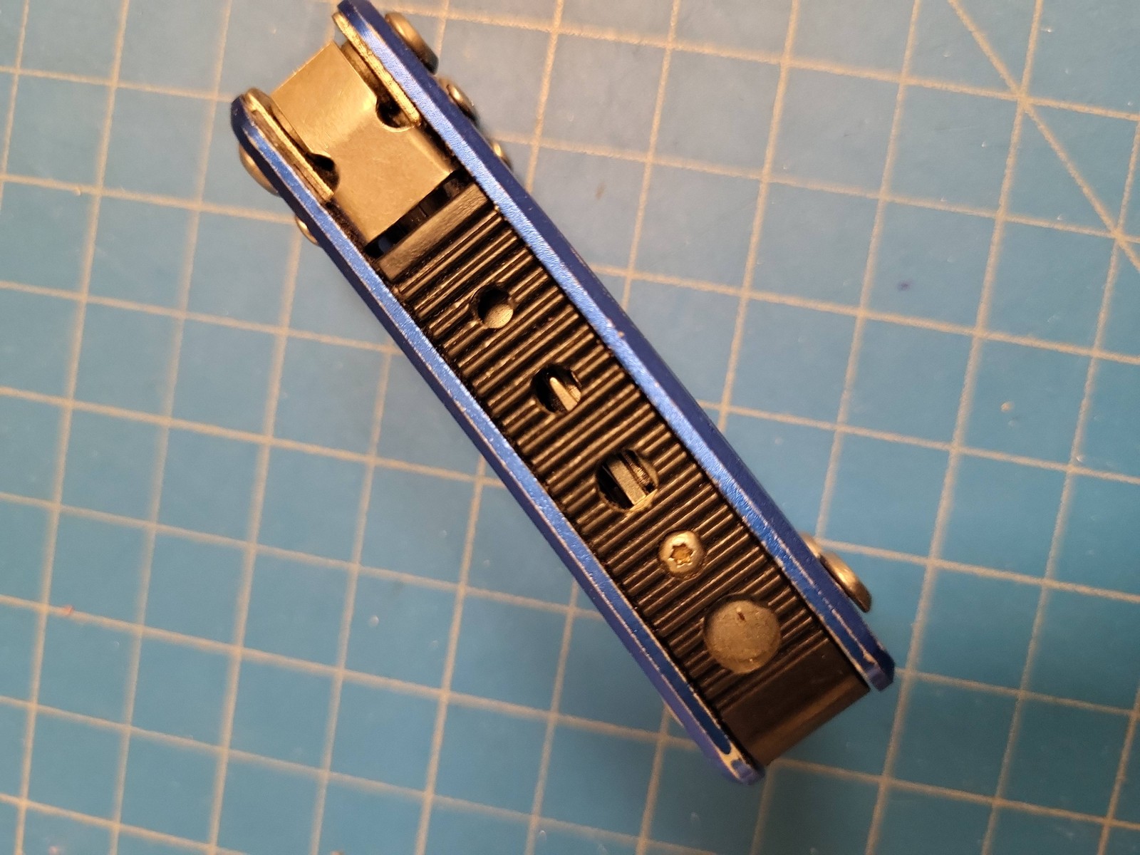 Stanley Blue Pocket Multi-Tool Folding Pliers Knife Saw File Screwdriver EDC Too