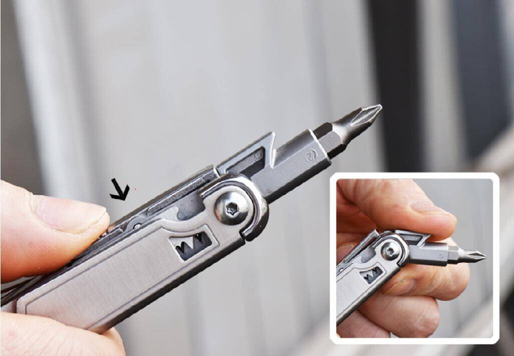 Daicamping DL12 Multi Tool Folding Pocket Knife Sheath Scissors Screw Pliers Can