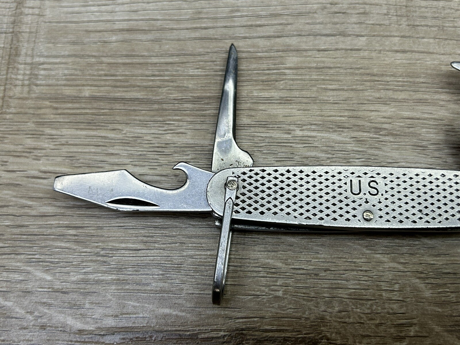 Vintage 1978 Camillus Stainless Steel Multi Tool Pocket Knife USA