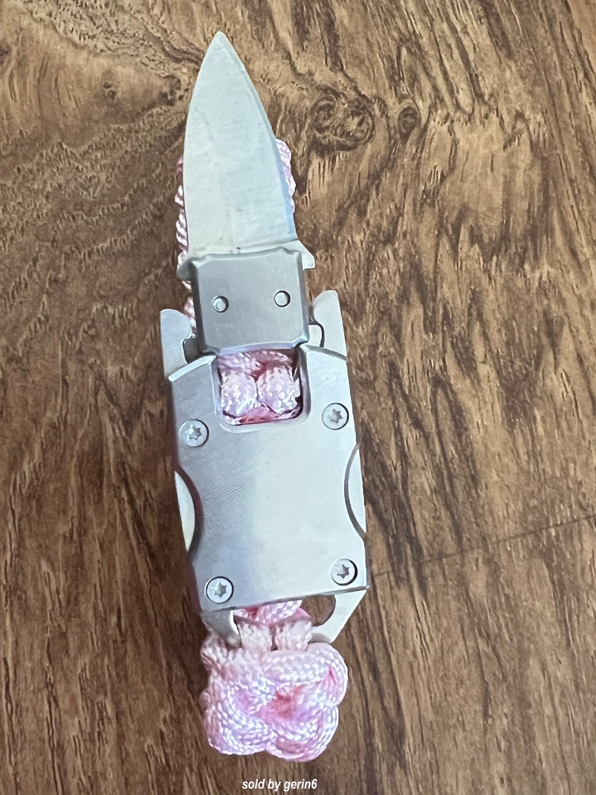 Paracord Emergency Tactical EDC Survival Knife Bracelet, Pink BR5 New