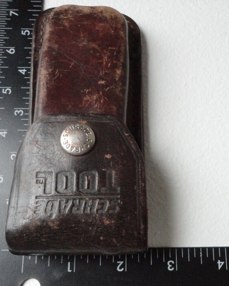 For Parts Or Repair & Damaged: Older Schrade TOOL Leather Multi-Tool Sheath ONLY