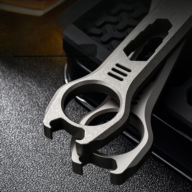 Titan Alloy Pocket Pry Bar Crowbar Portable Outdoor EDC Multi Tools TC4 Ti