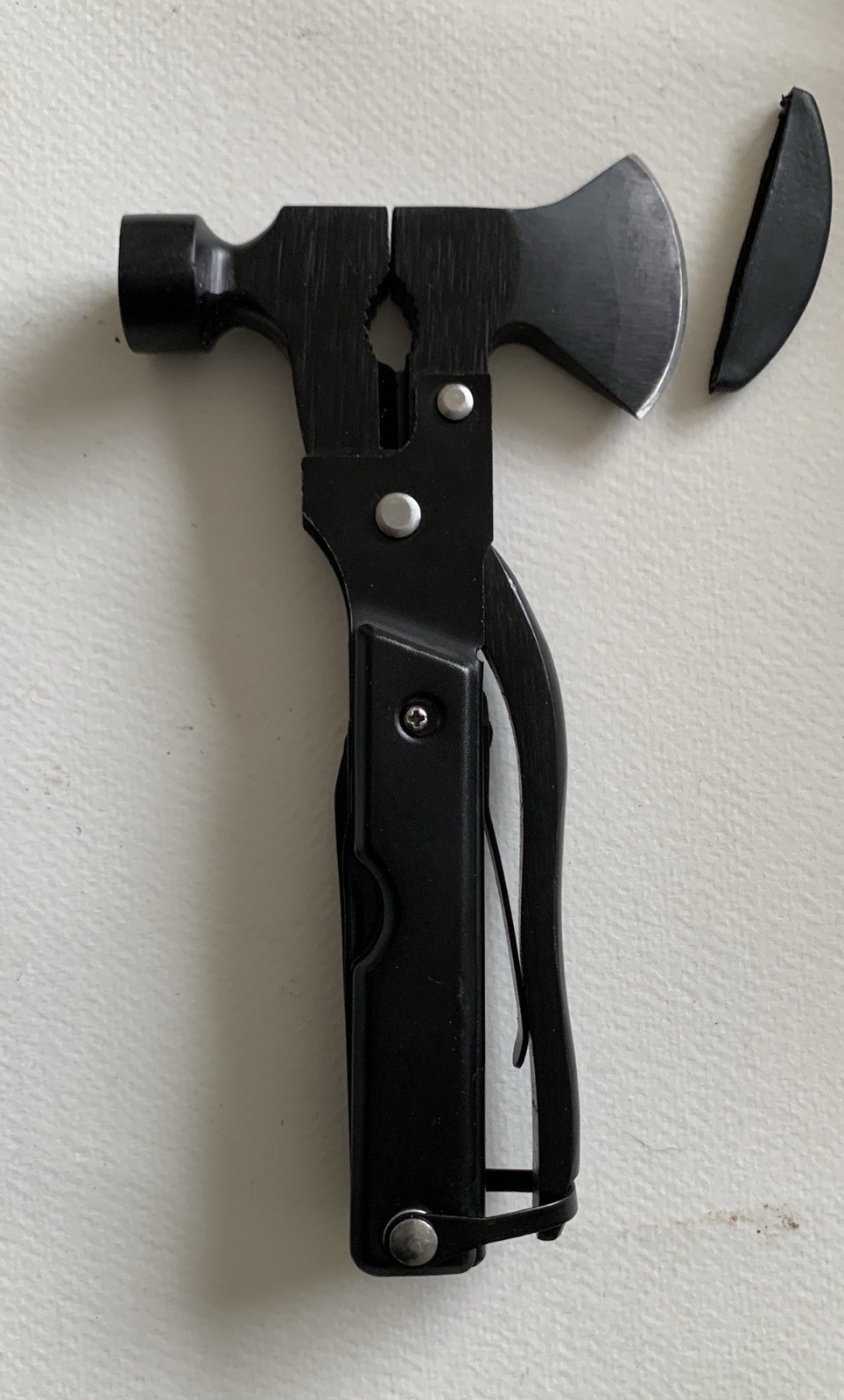 Multi Tool Hatchet Hammer Axe with Knife & Screwdrivers + Case