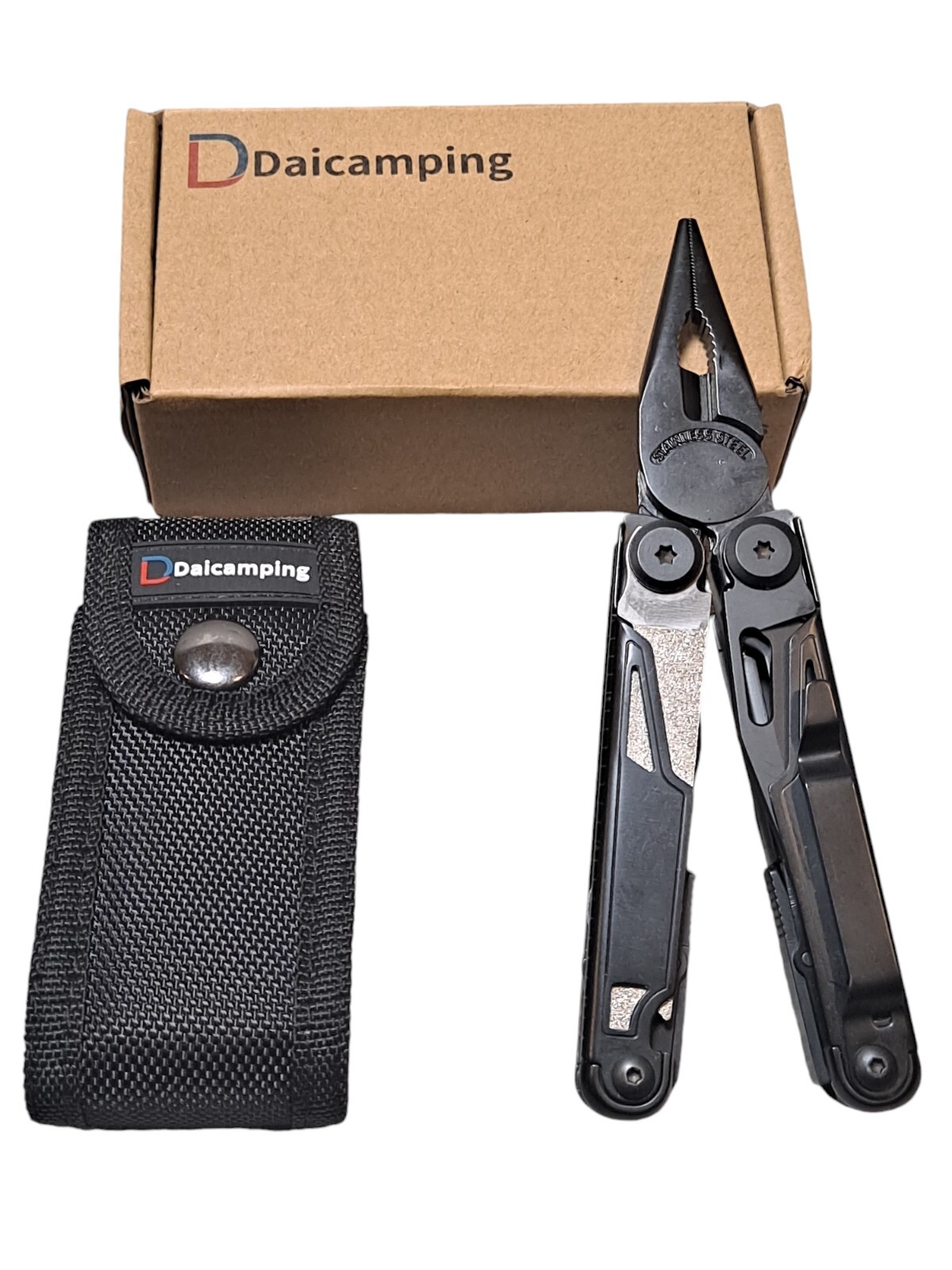 DL12 Clip Multifunctional Clamps Folding Knife Tools Gear Multi Pliers