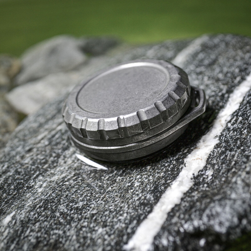 EDC Titanium Alloy Waterproof Case Portable Sealed Medicine Storage Box Pendant