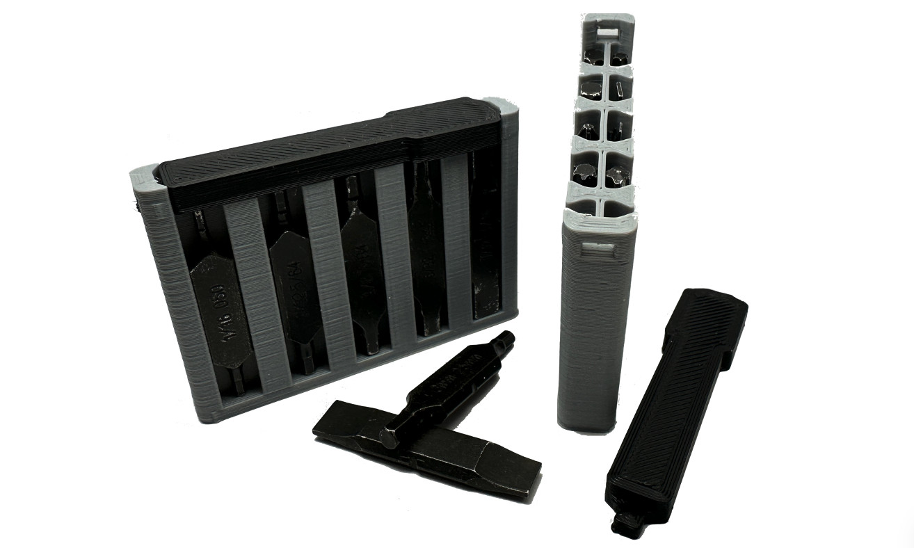 Leatherman flat bit holder for wallet or pocket