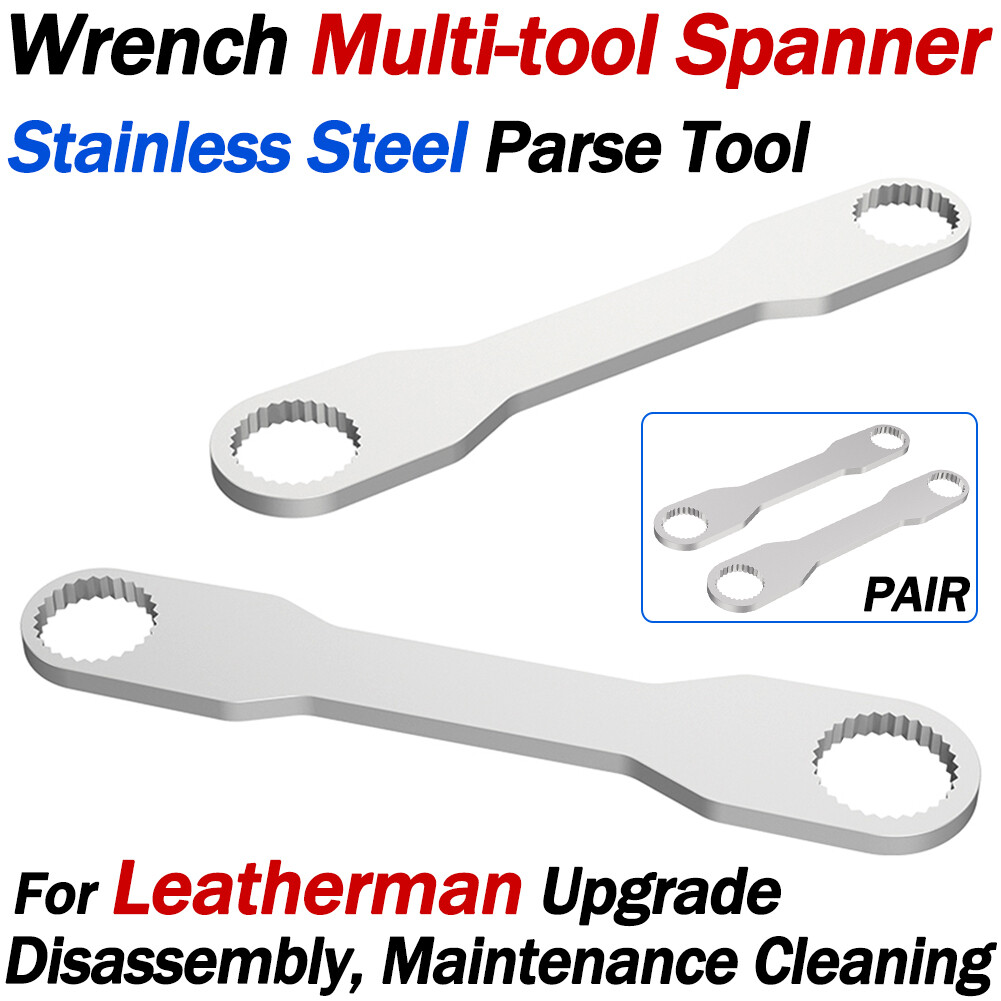 2x SLIM Stainless Parse Wrench Multitool Spanner for Leatherman Disassembly Tool