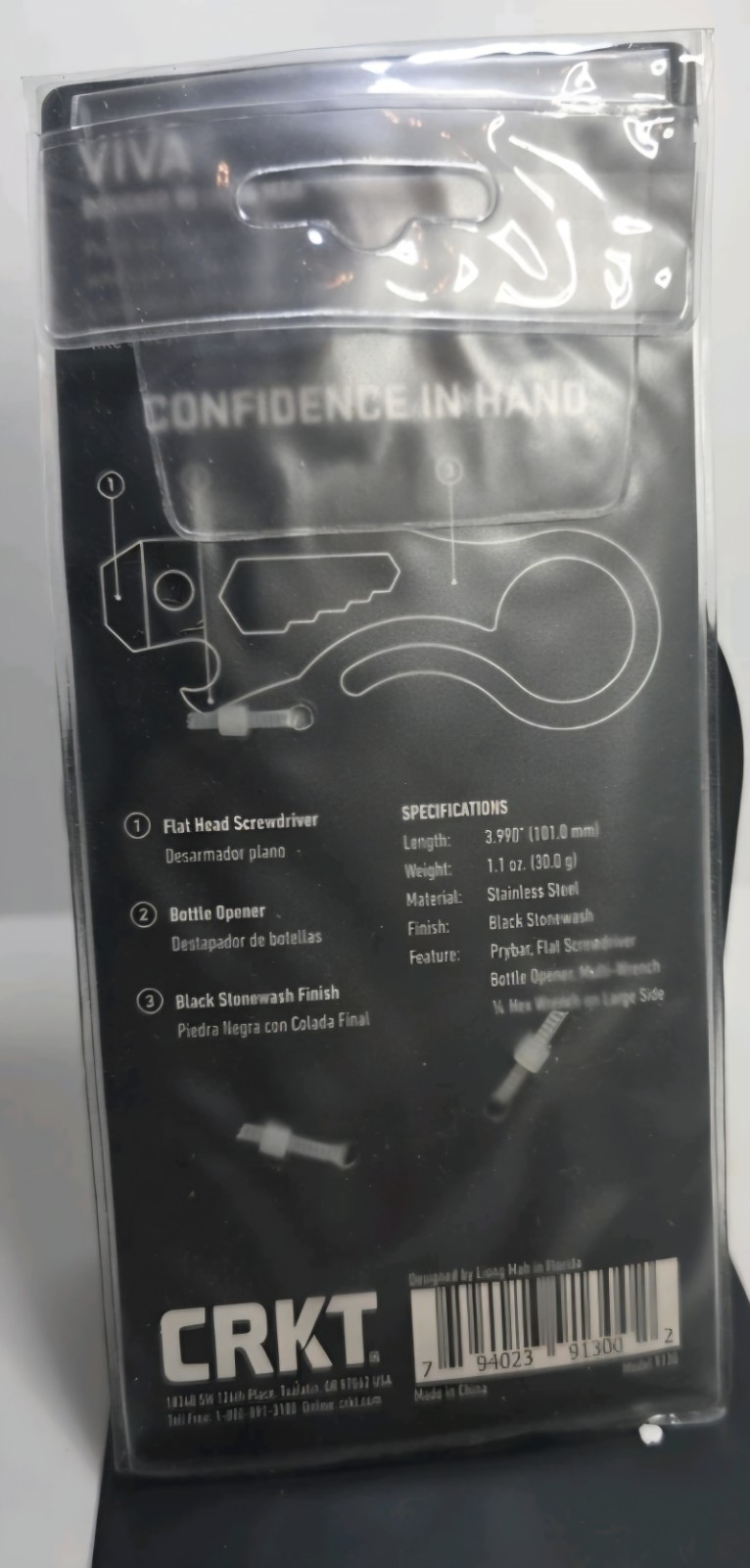 New CRKT VIVA Multi Tool Flat Screwdriver Bottle Opener Multi Wrench