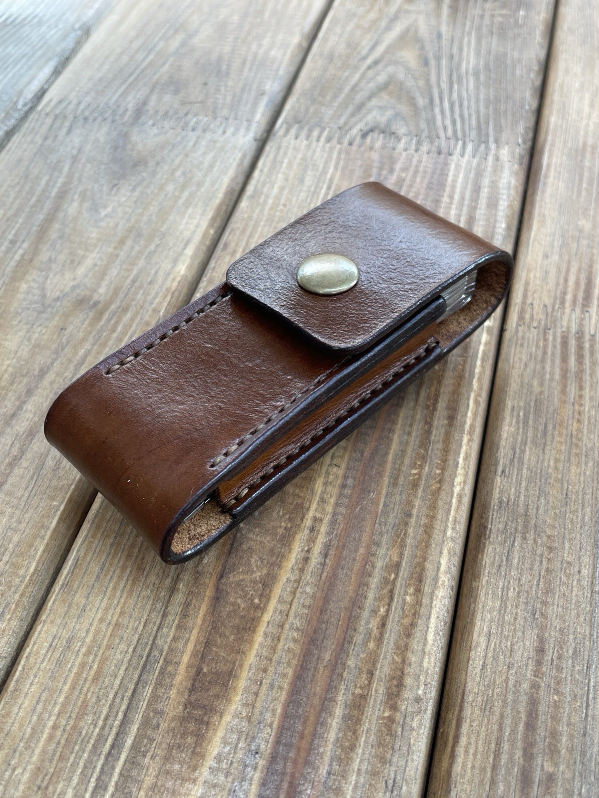 Leather Sheath for Victorinox SWISSTOOL SPIRIT With Belt clip