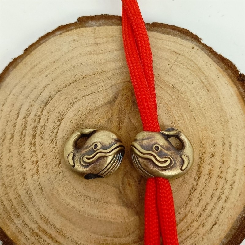 Vintage Brass Beads Fashion Parachute Cord Beads for Lanyard Pendants Key