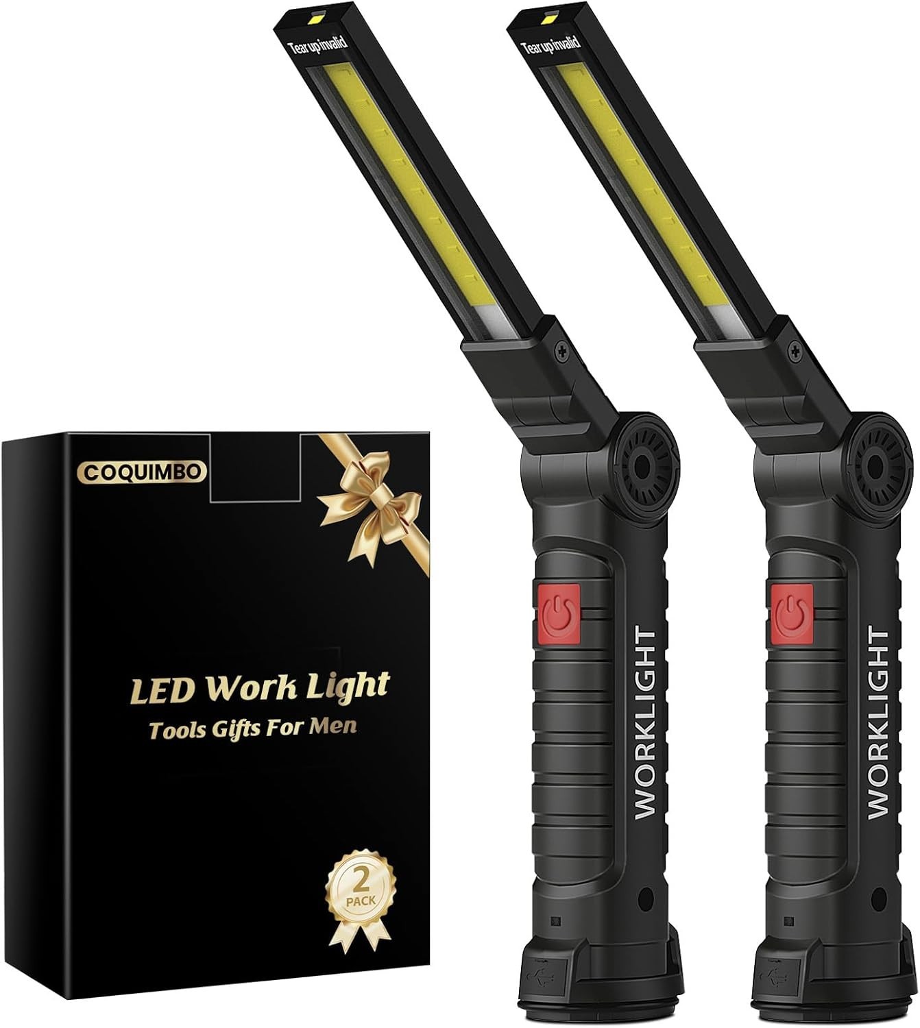 Tool Fathers Day Dad Gifts for Men Him Husband, Rechargeable LED Work Light B…