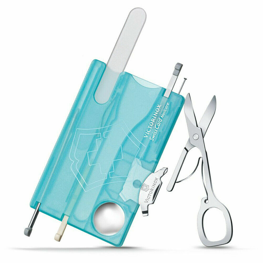 VICTORINOX SWISS ARMY SWISS CARD SWISSCARD NAILCARE – ICE BLUE