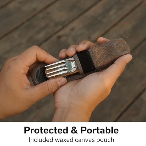 4-in-1 Camping Utensil Set – Stainless Steel Knife, Fork, Spoon & Bottle Opener,