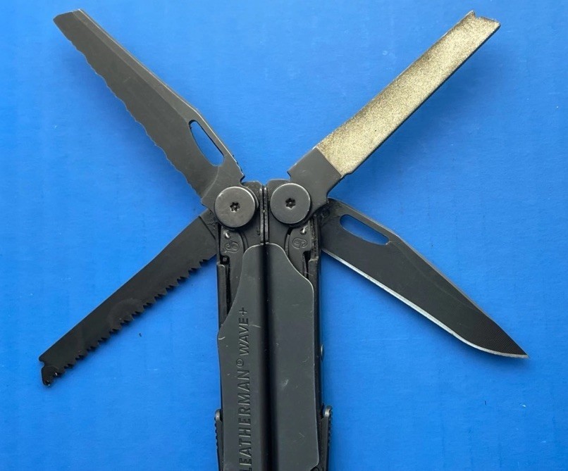 Leatherman Wave Plus + Multi-Tool! BLACK OXIDE! WITH SHEATH! Great Condition