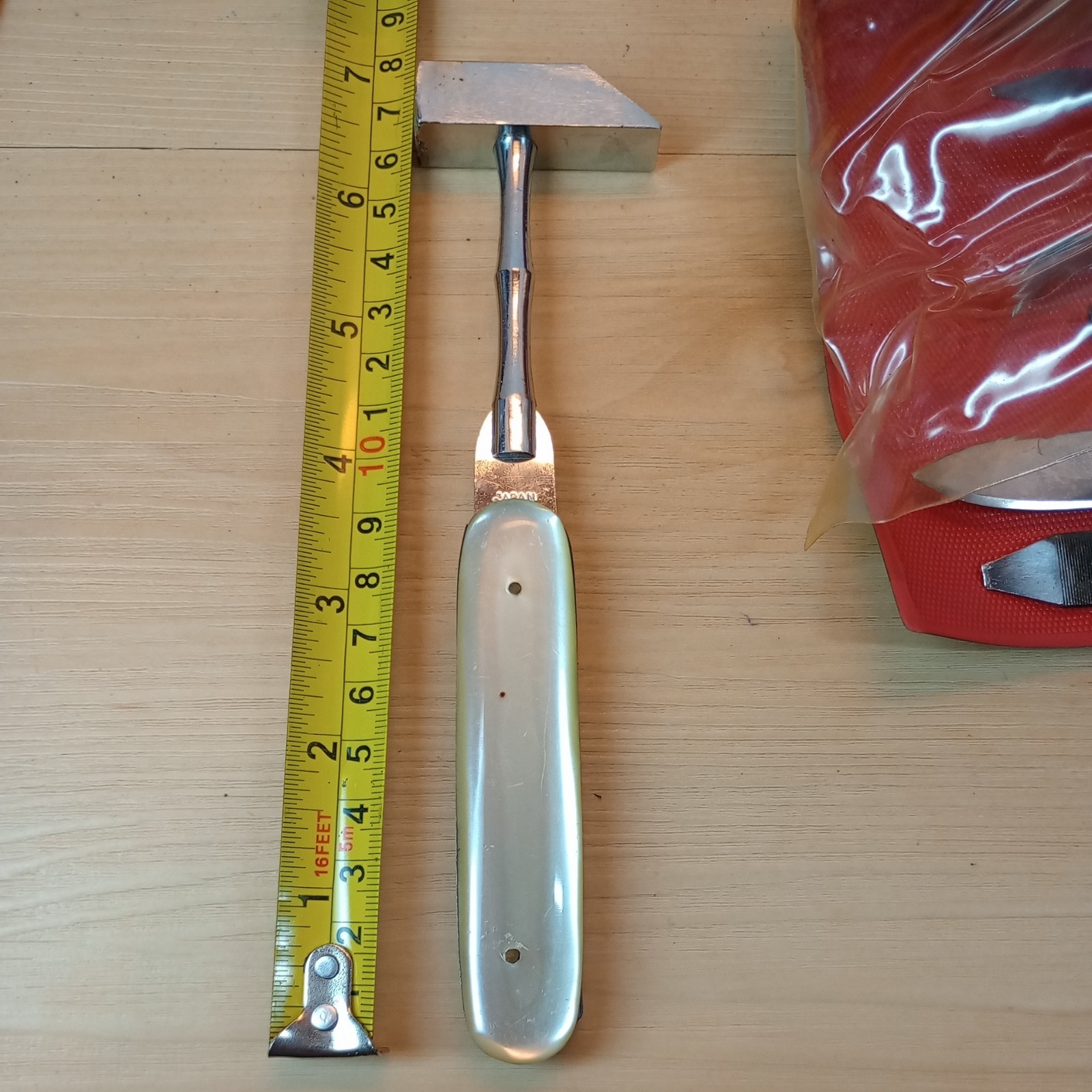 Vtg Multi Purpose Tool Kit Pocket Size Knife Interchangeable 6pc Stainless Japan