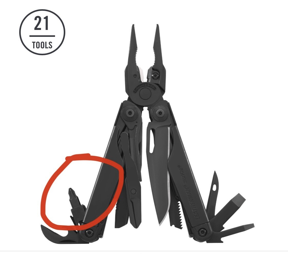 Leatherman Surge Parts Replacement Super Tool 300 Bit Holder/bits Driver