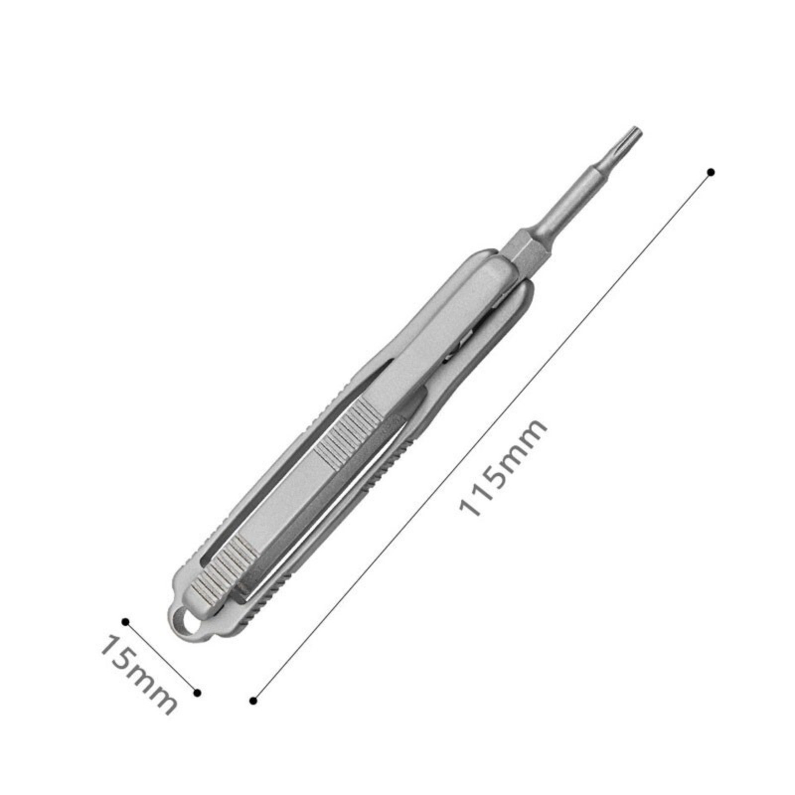 Pocket Titanium Alloy Screwdriver Cross Bit Portable Outdoor Gadget EDC Tools