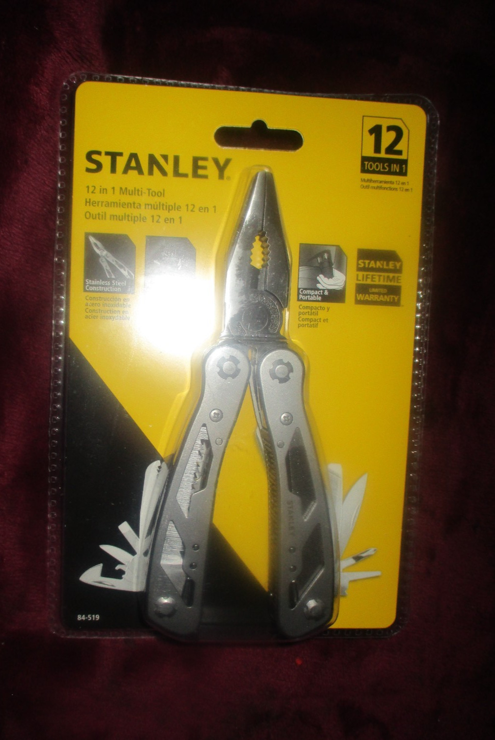 NEW! Stanley 12 In 1 Multi-Tool With Storage Pouch Included Brand New in Package