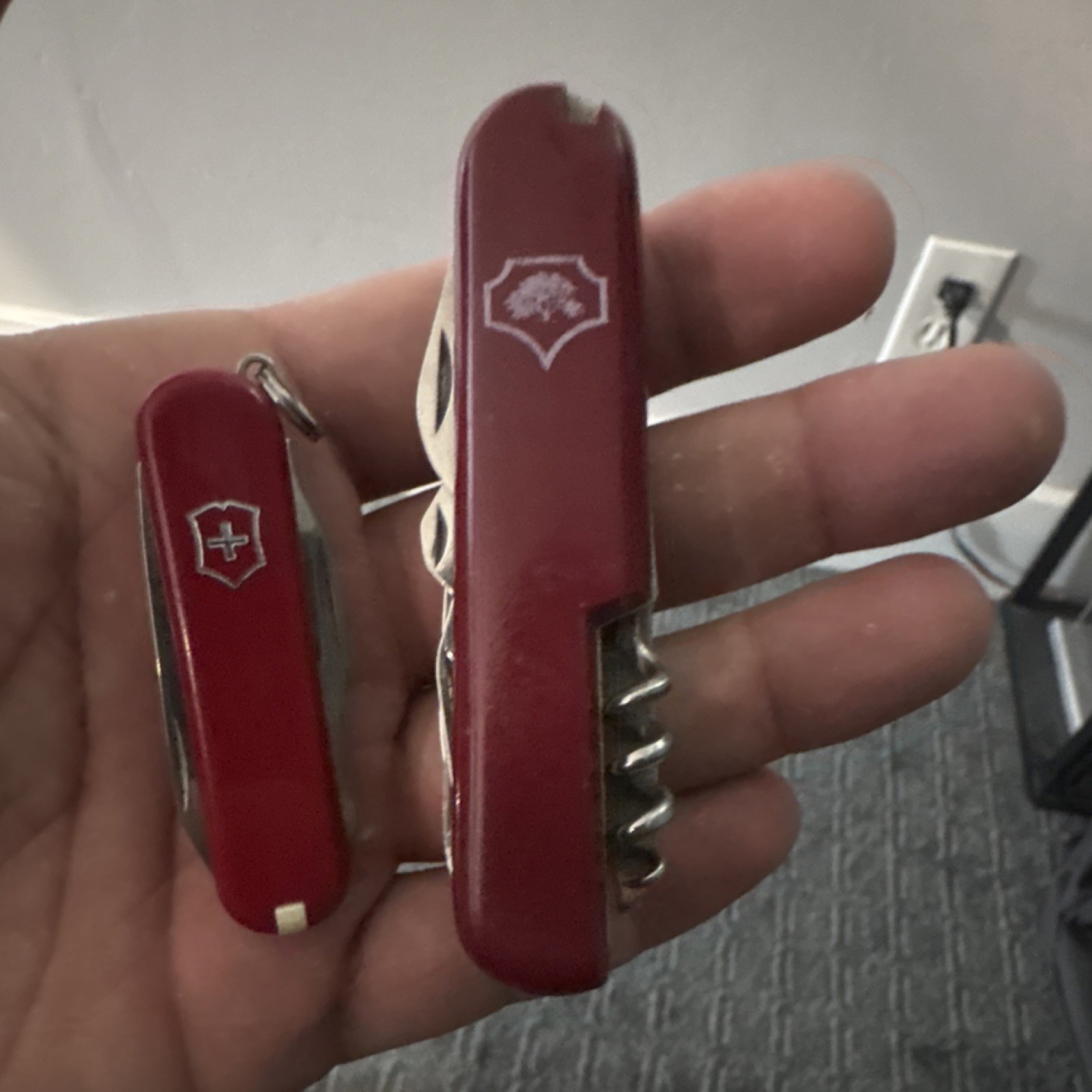Victorinox Red Stainless Steel Multi-Tool Knife & Corkscrew Swiss Army Style