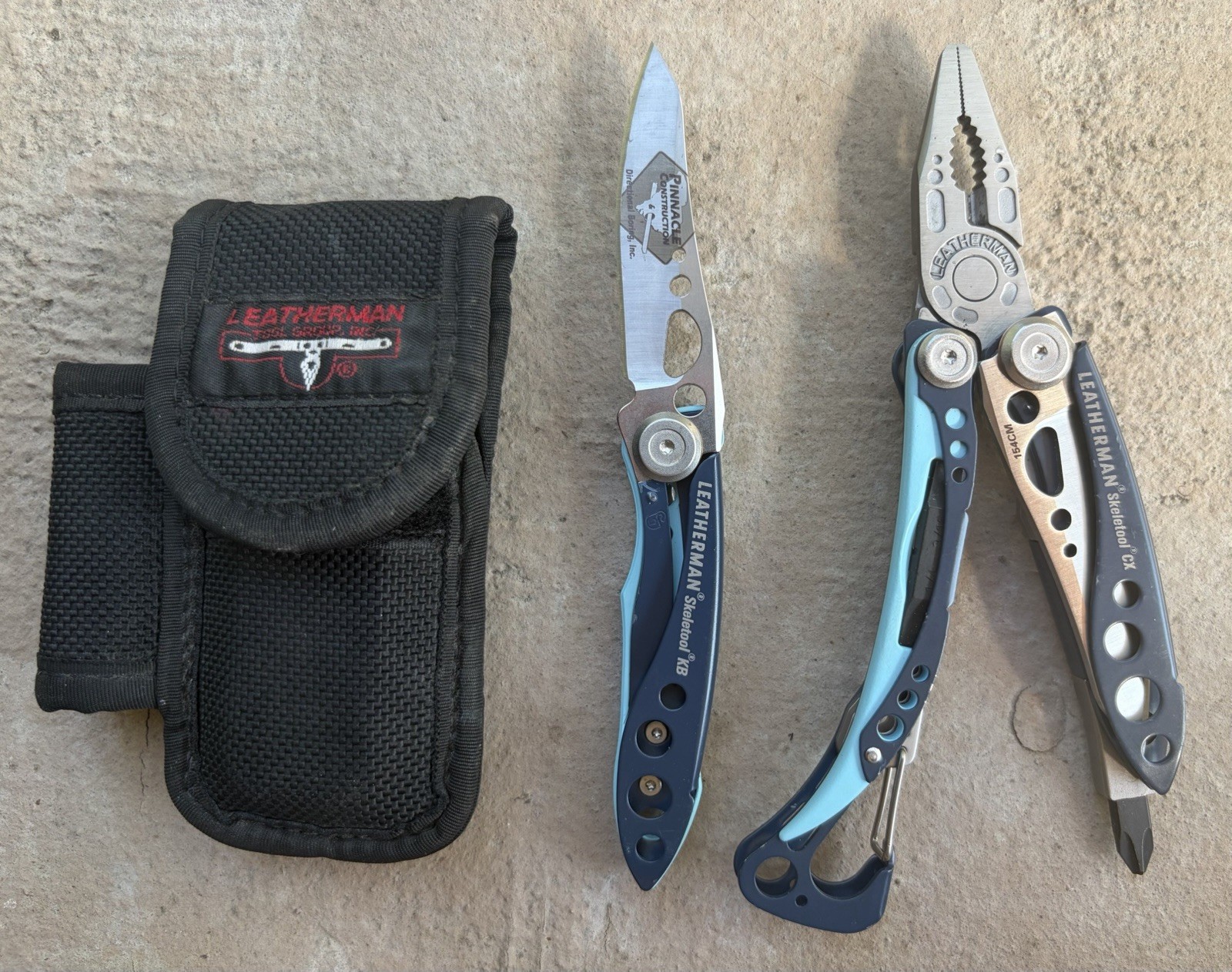 LEATHERMAN SKELETOOL CX & KB NIGHTSHADE MULTI-TOOL & KNIFE IN SHEATH, EXCELLENT!