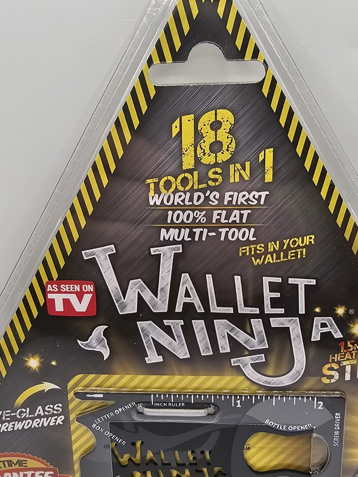 WALLET NINJA – 18 Tools in 1 Flat Multi Tool, AS SEEN ON TV, Fits in Your Wallet