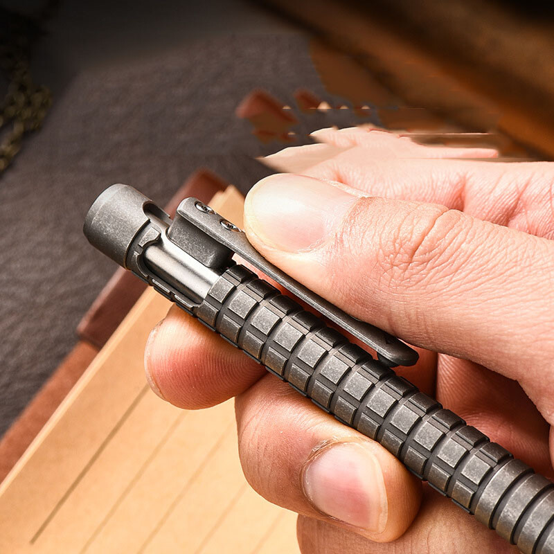 Titanium Alloy Signature Pen Outdoor Portable Lightweight PEI Outdoor EDC Pen