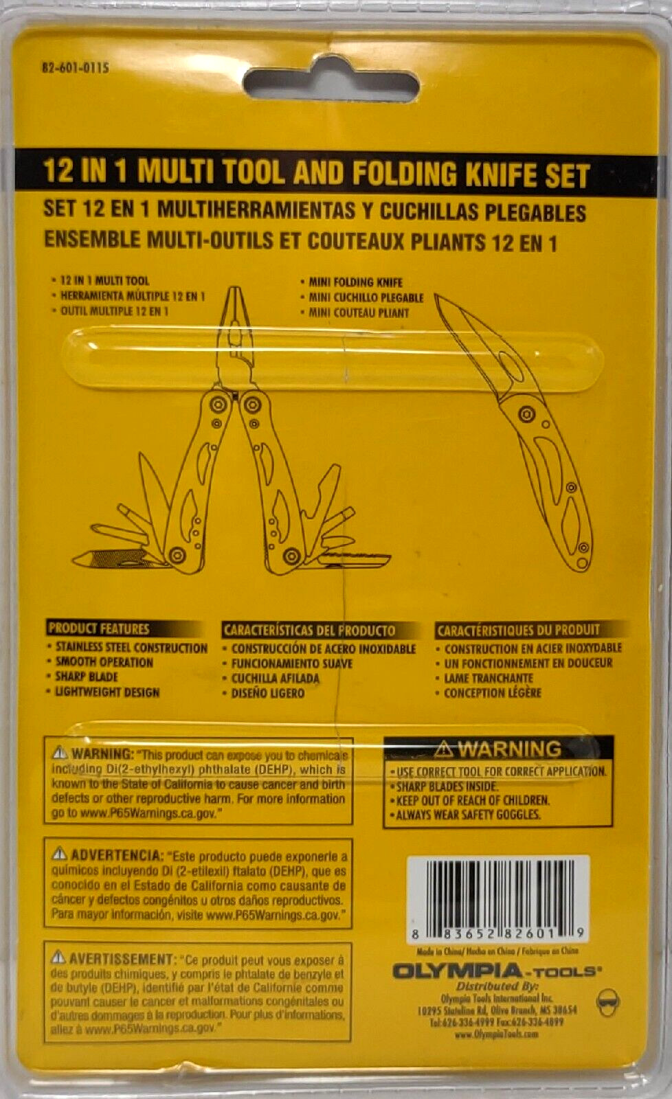 Olympia Tools 12 In 1 Multi Tool And Folding Knife Set Sealed