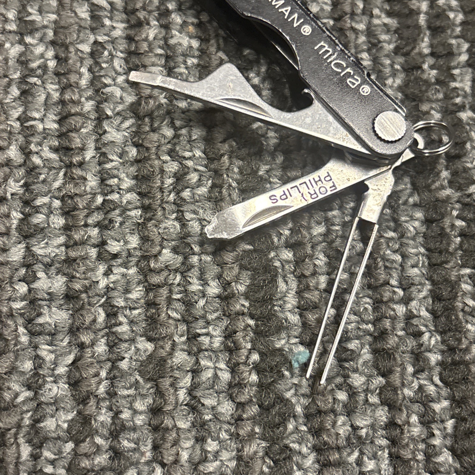 Leatherman Micra Multi-Tool, Knife, Scissors, Black