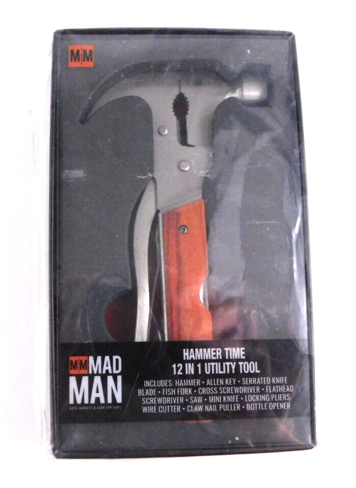 NEW SEALED MM Mad Man Hammer Time 12 in 1 Multi-Tool Car Truck Camping Backpack