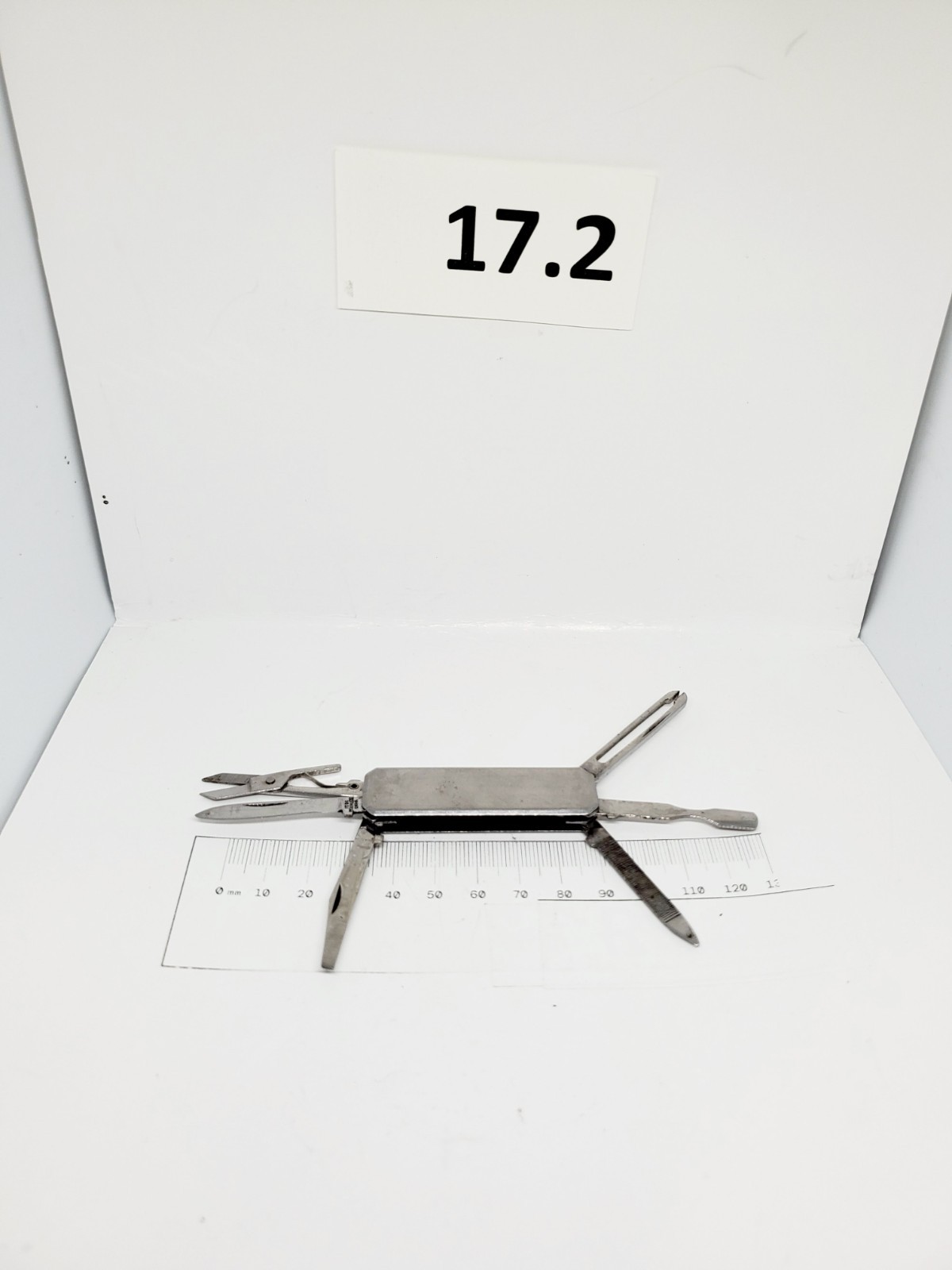 Stainless Steel Pocket Knife blue 6-in-1