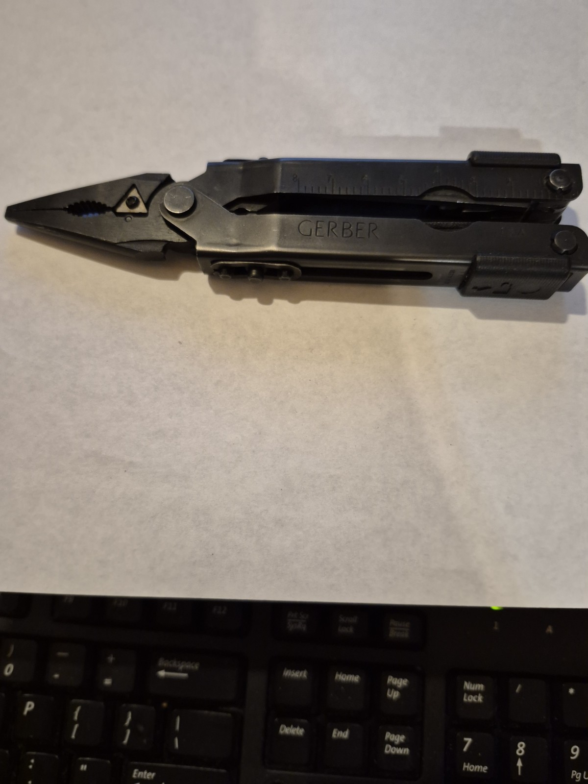 MILITARY ISSUE GERBER BLACK OXIDE MP600 NEEDLE NOSE PLIERS MULTI-TOOL